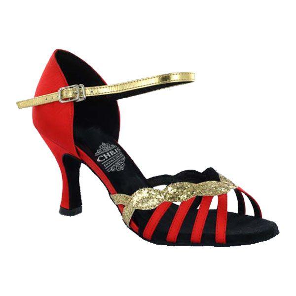 社交ダンスシューズ_ラテンシューズ_即納商品_お買得商品_赤レッド_276803
