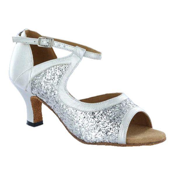 社交ダンスシューズ_ラテンシューズ_即納商品_お買得商品_シルバー_279201