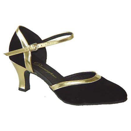 社交ダンスシューズ_パーティーシューズ_セミオーダー_黒ブラック_681202