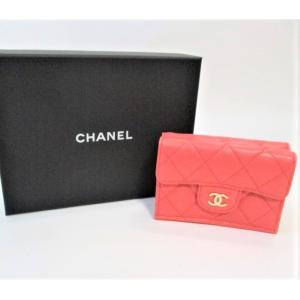 シャネル財布 人気限定品 ミニ財布 正規品新品 正規品新品 正規ギフト包装 三つ折り財布 キャビアスキン コンパクト財布 Chanel 財布 正規ギフトラッピング ピンク 01 0931 Chl023 Dandelion Onlineshop