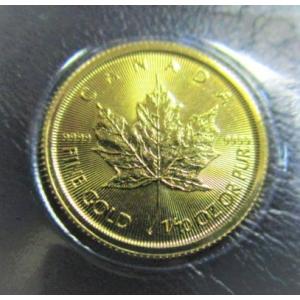 メイプルリーフ金貨 純金 1/10オンス 24金 3.11g 中古美品