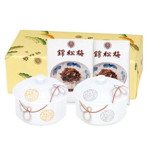 錦松梅 佃煮 有田焼容器入 SA 熨斗対応 ギフト対応 贈り物 ギフト お中元 御歳暮 母の日 父の...