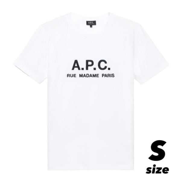 アーペーセーTシャツ A.P.C. ロゴTシャツ 白 レディース 正規品新品 S Tシャツ