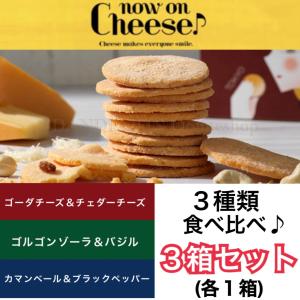 ナウオンチーズ チーズクッキー 3箱セット クッキー 手提げ袋無料 1箱12枚入り ご進物 お返し 贈答品 ギフト 定番3箱