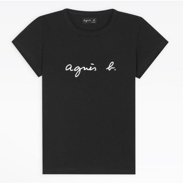 アニエスベー Tシャツ 国内正規品 agnes b. FEMME Tシャツ 黒 レディース サイズ ...