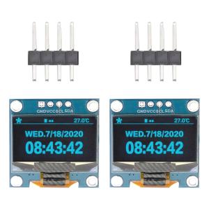 FUSHUI 0.96インチ OLEDディスプレイ I2C OLEDモジュール OLED LCDディスプレイLCDモジュール 2個セット L