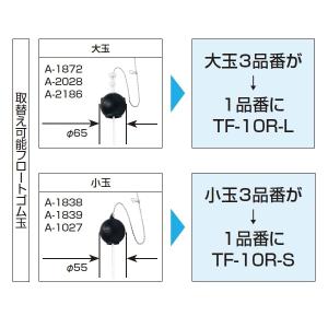 マルチパーツシリーズ 取替用フロートゴム玉(小...の詳細画像3