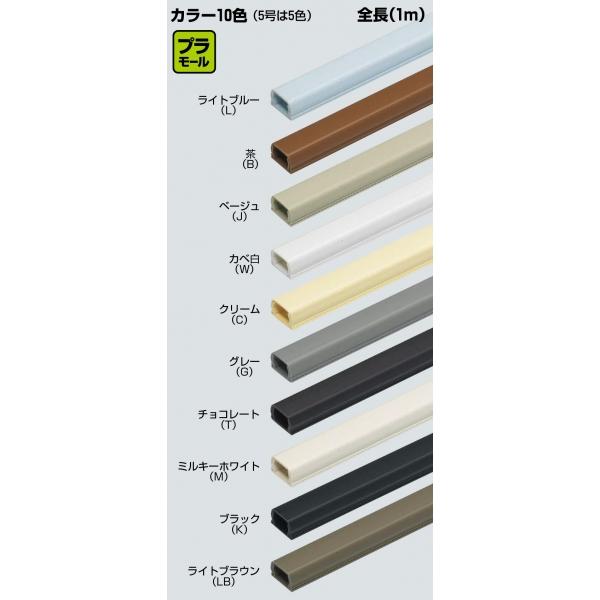 プラモール(R)/VVFケーブル用モール PML-2B(10個入り) 適合　VVF(2.0×3C-1...