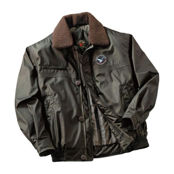 襟ボア付き ジャーマンブルゾン - ダンディクラブ