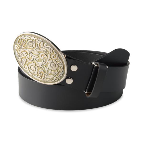 高級牛革ヴィンテージ調 バックルベルト - ダンディクラブ