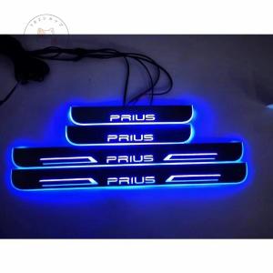 LED スカッフプレート PRIUS プリウス50系￥/40系￥/30系￥/20系  オープニング機能 4枚セット 二色 イルミネーション 鏡面