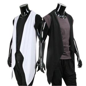 2点ベスト メンズ ロング丈ベスト 今話題のロングカーデ!一枚あると便利