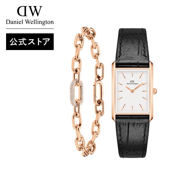 ギフトセット 腕時計 レディース ダニエルウェリントン DW Bound 32x22 Black c...