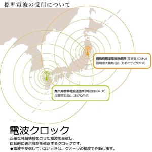 電波 壁掛け時計 電波時計 静音 掛け時計 軽...の詳細画像5
