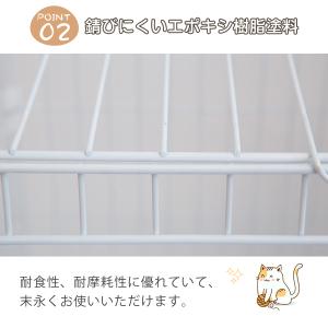 猫 ケージ キャットケージ 2段/3段 スリム...の詳細画像4