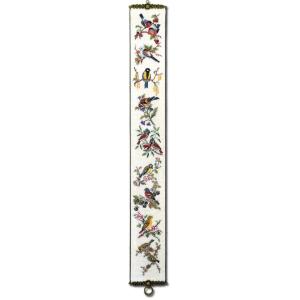 EVA ROSENSTANDクロスステッチ 完成品　楽器のベルプル エヴァ（Eva Rosenstand社 ）クロスステッチキット 【鳥のベルプル