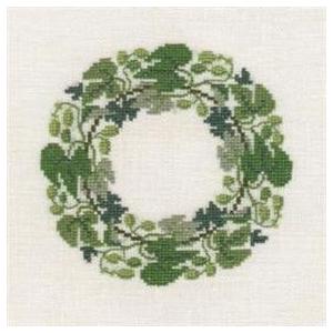 フレメ クロスステッチ 刺繍キット 【アイビーのリース】 小さい