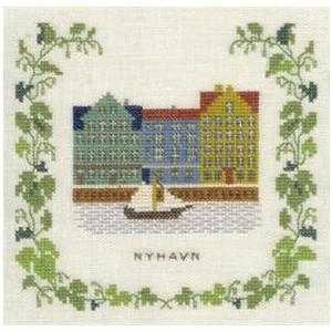 フレメ クロスステッチ 刺繍キット 【NYHAVN 】 小さい作品 デンマーク 輸入ししゅうキット｜danishembroidery