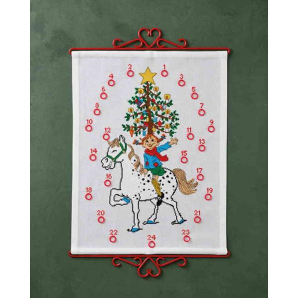 北欧Permin of Copenhagen【Pippi &amp; christmastree】クロスステ...