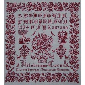 He´loi¨se Cornu 1898 - Version Rouge｜danishembroidery