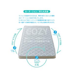 シングル S 薄型ポケットコイルマットレス コ...の詳細画像5