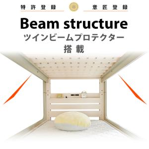 二段ベッド 宮棚照明付き コロニー 高耐荷重 ...の詳細画像4