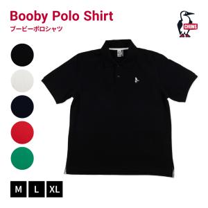 CHUMS チャムス Booby Polo Shirt 半袖ポロ 鹿の子 トップス ワンポイント メンズ ロゴ 大人 カジュアル ブランド シンプル プレゼント ボーダー ショール プレ｜dankuranosuke