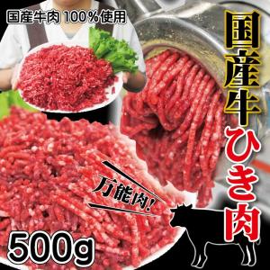 牛肉ひき肉国産100％ 500ｇ入 冷凍  パラパラミンチではありませんが格安商品