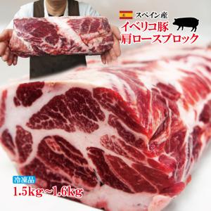 イベリコ豚ベジョータ匹敵1.4kg肩ロースブロック バーベキュー焼肉最適