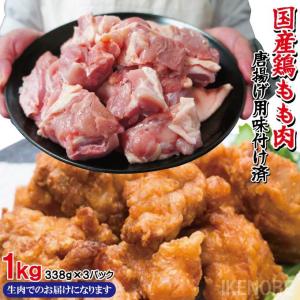 国産鶏もも肉使用  揚げ立てを自宅でからあげ味付け鶏肉 1kg 2セット購入でおまけ付 使いやすく小分けパック 唐揚げ 鶏肉 鳥肉 地鶏