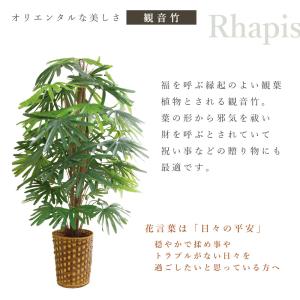 観音竹 フェイクグリーン 人工 観葉植物 和風...の詳細画像2