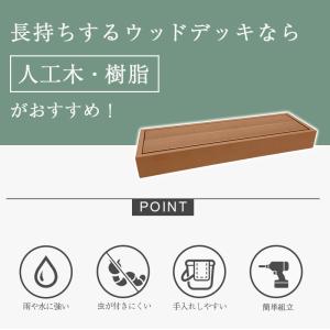 ウッドステップ 人工木 ウッドデッキ 縁台 ス...の詳細画像5
