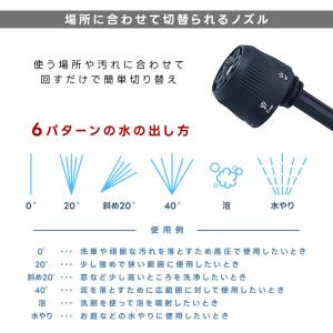 高圧洗浄機 コードレス 軽量 タンクレス 水圧...の詳細画像5