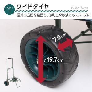 キャリーカート 二輪台車 耐荷重60kg ハン...の詳細画像2