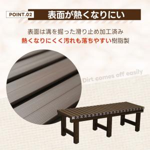 アルミぬれ縁 幅130cm 長め 天板樹脂製 ...の詳細画像2