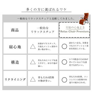 リクライニングチェア フットレスト付き フカフ...の詳細画像3