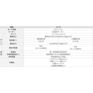 乾電池式噴霧器 消毒名人 JS-10 背負い式...の詳細画像2