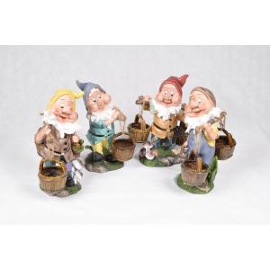 小人7人セット オブジェ 小サイズ ガーデンオーナメント 小人の仲間