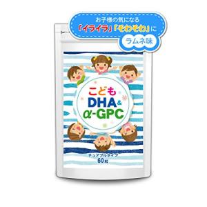 こども DHA&amp;α-GPC DHA EPA α-GPC ホスファチジルセリン 配合 集中学習特化型サプリメント 60粒約30日分