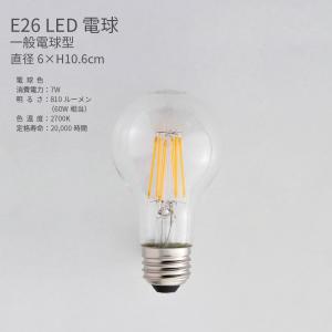 LED電球 E26 ボール型 60W相当 フィラメント クリアタイプ 6.9W 照明