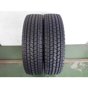 L16202-ヨコハマ SY397 225/80R17.5 123/122L 中古 8分山 2本セット スタッドレスタイヤ