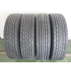 L16385-ダンロップ SP680 225/80R17.5 123/122L 中古 7分山 4本セ...