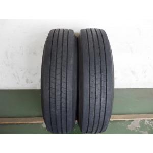 225/80R17.5 123/122L HRT 夏 中古再生 7分山 2本セット サマータイヤ