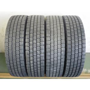 225/80R17.5 123/122L HRT 冬 中古再生 4本セット スタッドレスタイヤ 22...