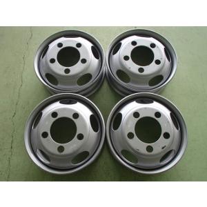 17.5×5.25 PCD:208 5穴 +115 TOPY DUA 新車外し 4本セット スチール...