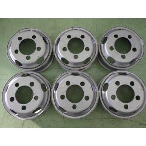 19.5×6.75 PCD:275 8穴 TOPY ISO DXR +147 中古 6本セット スチール