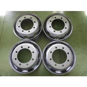 19.5×6.75 PCD:275 8穴 TOPY ISO DXR +147 中古 4本セット スチ...