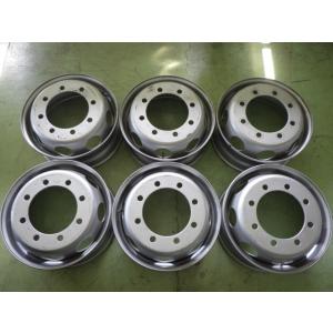 19.5×6.75 PCD:275 8穴 TOPY ISO DXR +147 中古 4本セット スチール