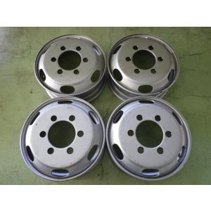 19.5×6.75 PCD:222.25 6穴 +136 TOPY JIS DM3P 中古 4本セッ...