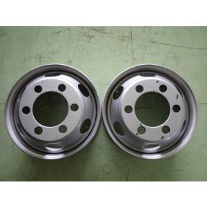 17.5×6.00 PCD:222.25 6穴 +135 TOPY JIS DM3Q 中古 2本セッ...